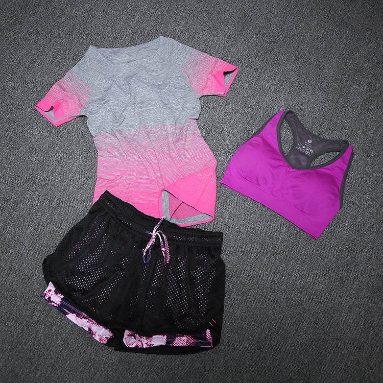 New Women Yoga Sport Suit Bra Set 3 Piece