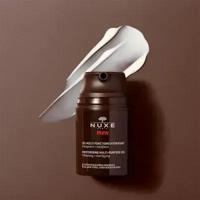 Nuxe Men Multi-Purpose Face Moisturizer Gel: Hydrating, Mattifying & Energizing Skincare for Men | Non-Greasy Formula for All Skin Types