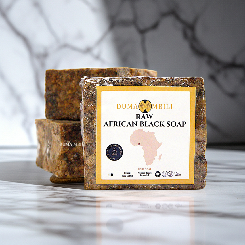 Authentic African Black Soap | Organic Skincare for Clear & Glowing Skin