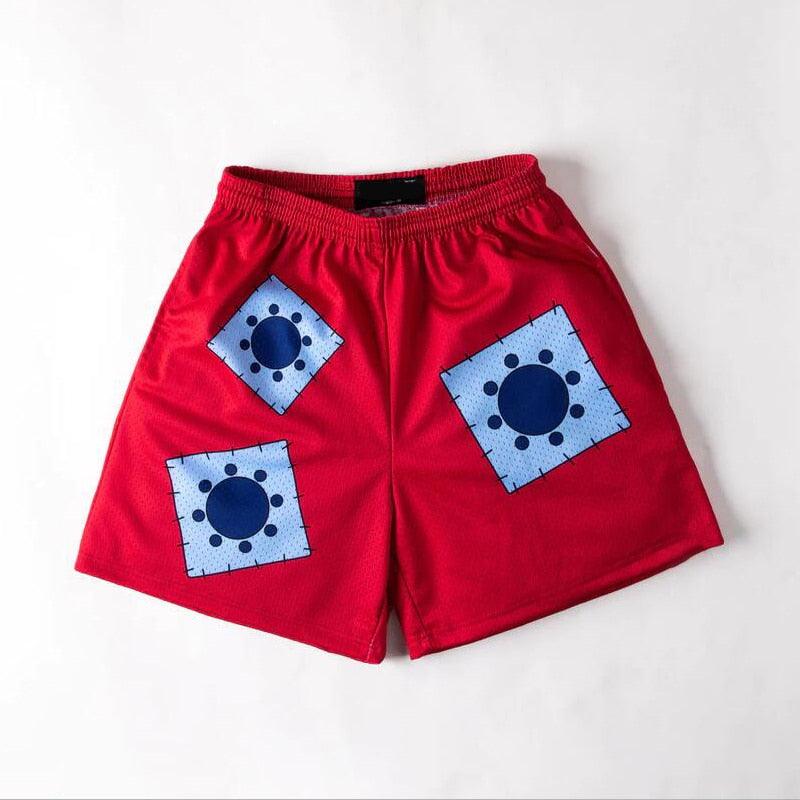 Men's Beach Short Trunks Summer Casual Shorts Gym Sport Quick Dry Mesh Shorts Running Basketball Shorts For Male Mesh Breathable Pants with Elastic Waist Drawstring and Pockets